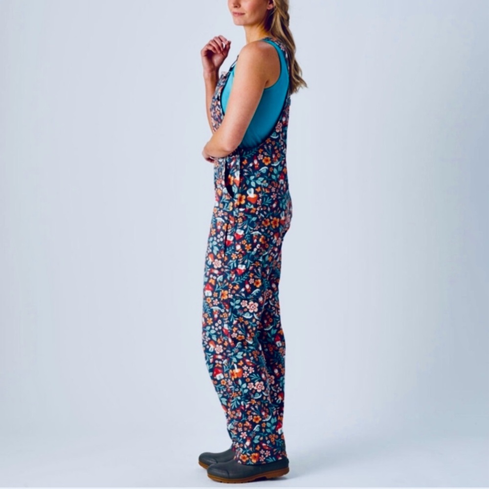 Duluth Trading Co Floral Jumpsuit - Teal and Multicolor - Picture 8 of 8